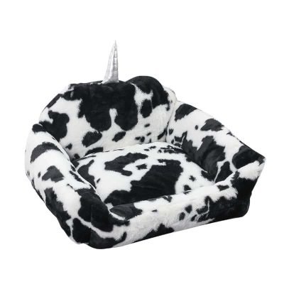 PV Velvet Cow Pattern Pet Sofa