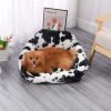 PV Velvet Cow Pattern Pet Sofa