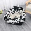 PV Velvet Cow Pattern Pet Sofa