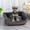 Flannel Square Dog Bed