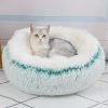 Gradient Color Donut Dog Bed-Green
