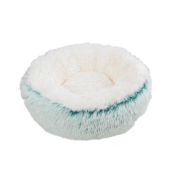 Gradient Color Donut Dog Bed-Green