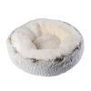 Gradient Color Donut Dog Bed-Grey