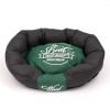 Green and black Teflon Dog Bed-Green and Black