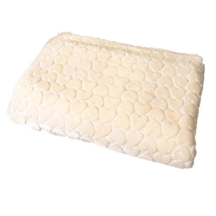 Heart Pattern Warm Pet Mat-Yellow