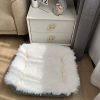 Long Plush Square Dog Bed