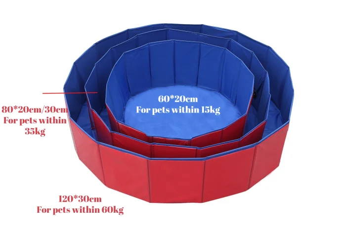 Customize PVC Dog Pool Portable Leak-proof Piscina Para Perros Basen Dla psa