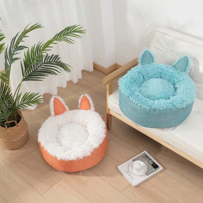 Rabbit Shape Velvet Pet Bed