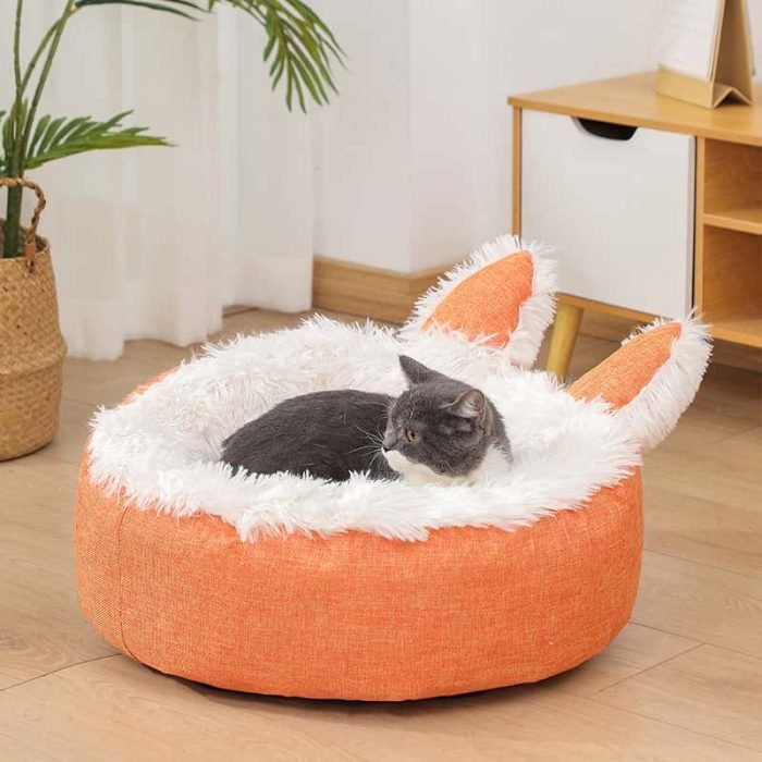 Rabbit Shape Velvet Pet Bed