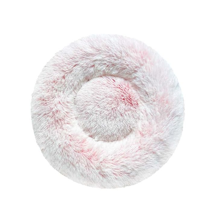 Plush Donut Pet Bed-Plum Bossom