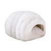 Velvet Cat Bed-White