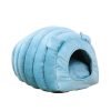 Velvet Cat Bed-Blue