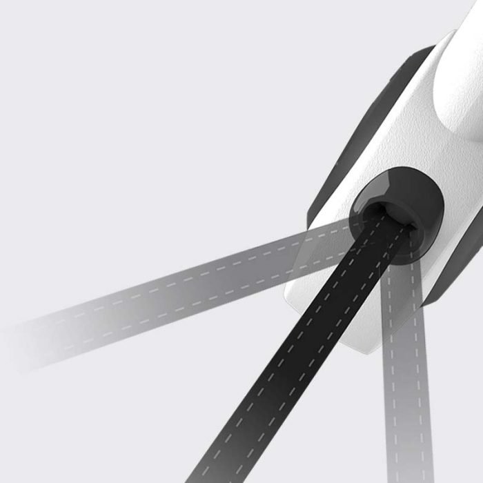 5m Long LED Dog Leash-Black and White