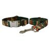 Bohemian Bowtie Dog Collar and Leash Set
