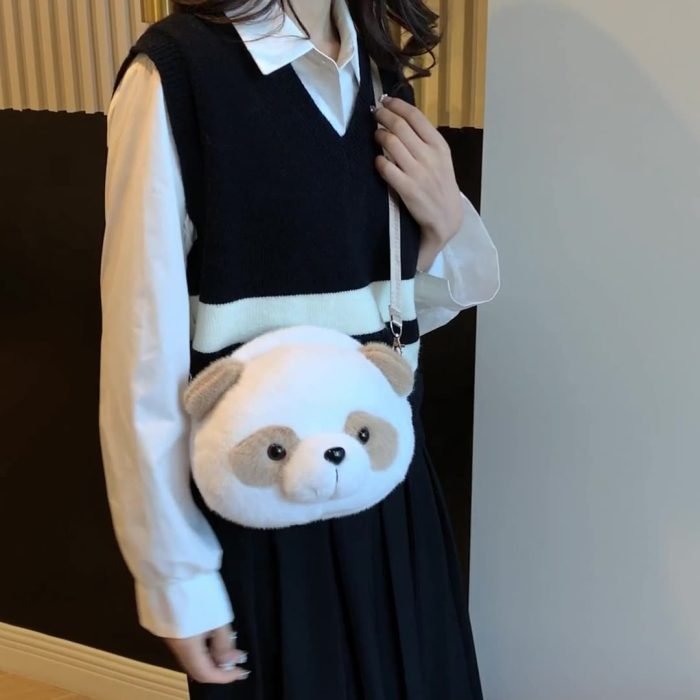 Small Panda Bag-Brown Panda Qizai