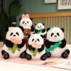 Cute Panda Doll With Bamboo