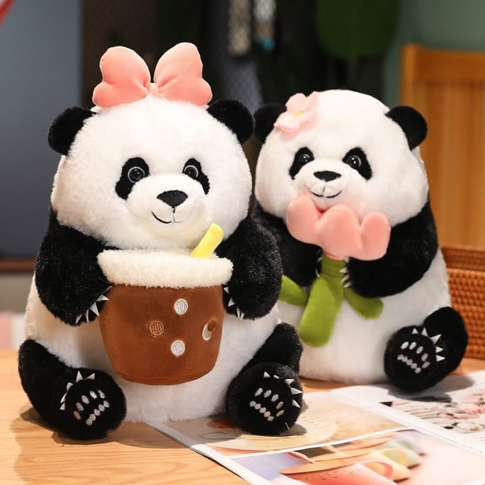 Cute Panda Doll With Honey Jar