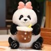 Cute Panda Doll With Honey Jar