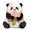 Cute Panda Doll With Flower