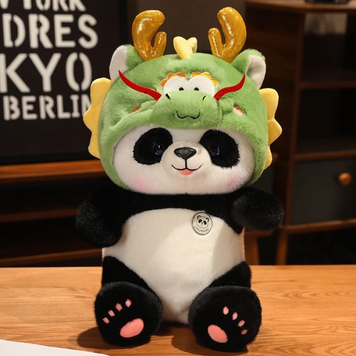 Panda Doll With Dragon Hat