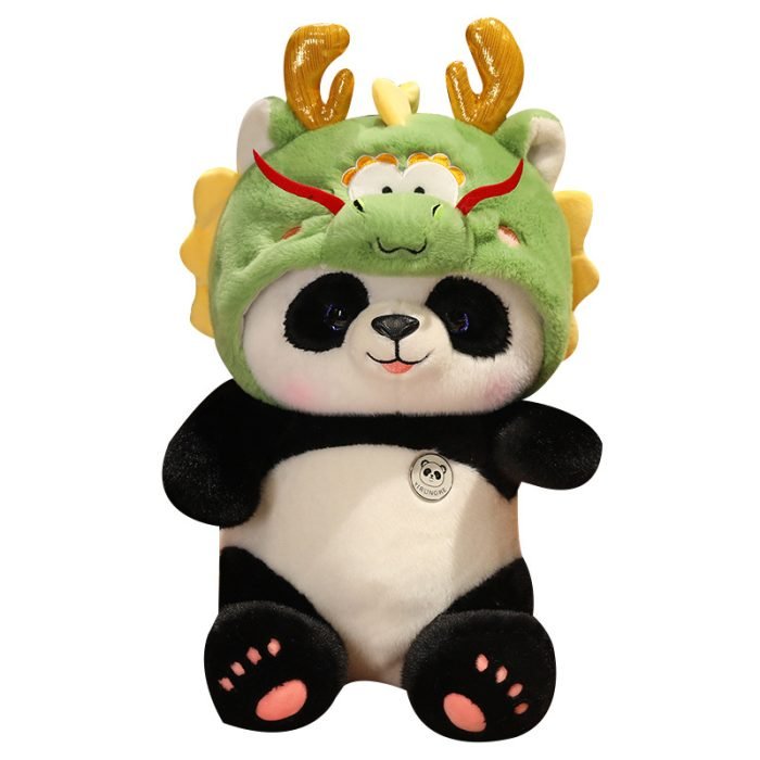 Panda Doll With Dragon Hat