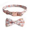 Floral Dog Collar-Blue