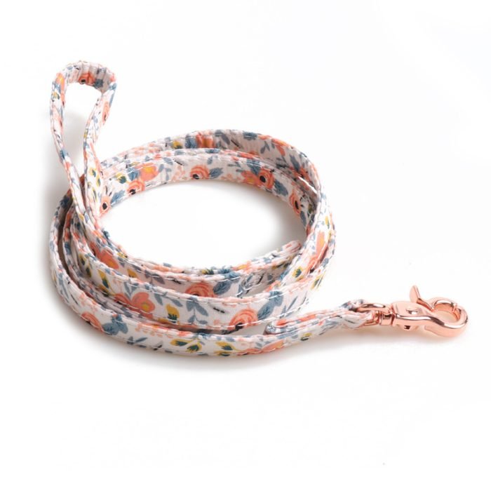 120cm Floral Dog Leash-Orange