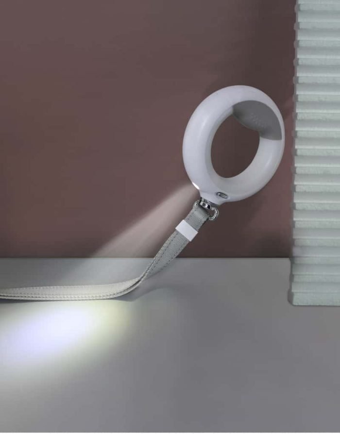 2m Long LED Dog Leash-Black