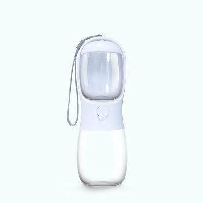 2-in-1 Pet Water Bottle and Bowl-White