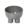 Dopamine Color Cat Elevated Bowls-Grey