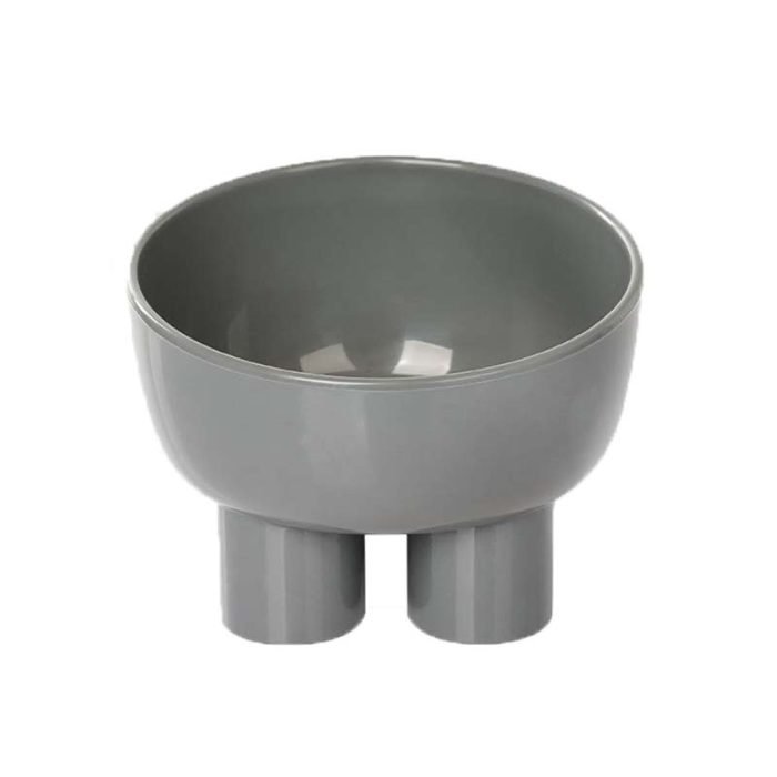 Dopamine Color Cat Elevated Bowls-Grey