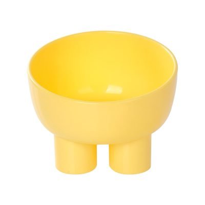 Dopamine Color Cat Elevated Bowls-Yellow