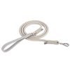 Leather and Nylon Dog Leash-Beige
