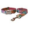 Canvas Style Dog Collar and Leash Set