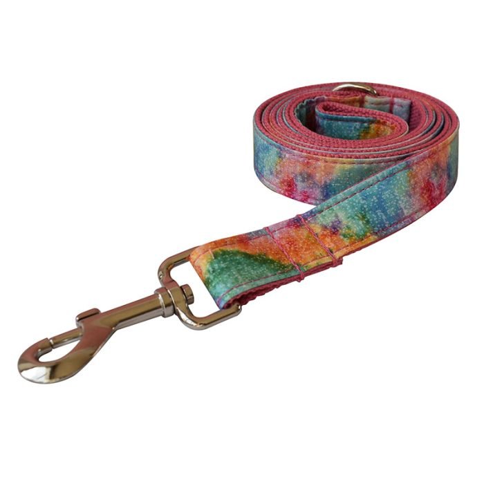 Canvas Style Dog Collar and Leash Set