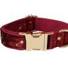 Red Star Dog Collar (4) Red Velvet Bowtie Dog Collar and Leash Set (Copy)