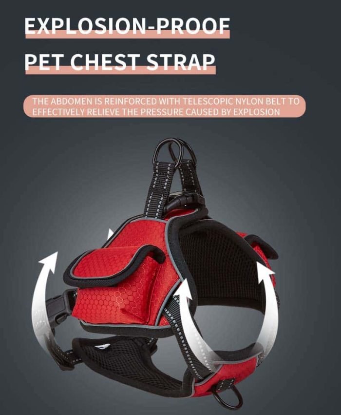 Reflective Dog Harness-Black