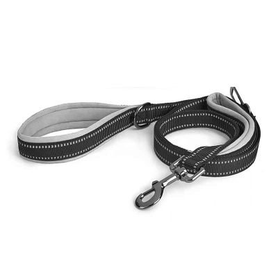 180cm Reflective Dog Leash-Black and Grey