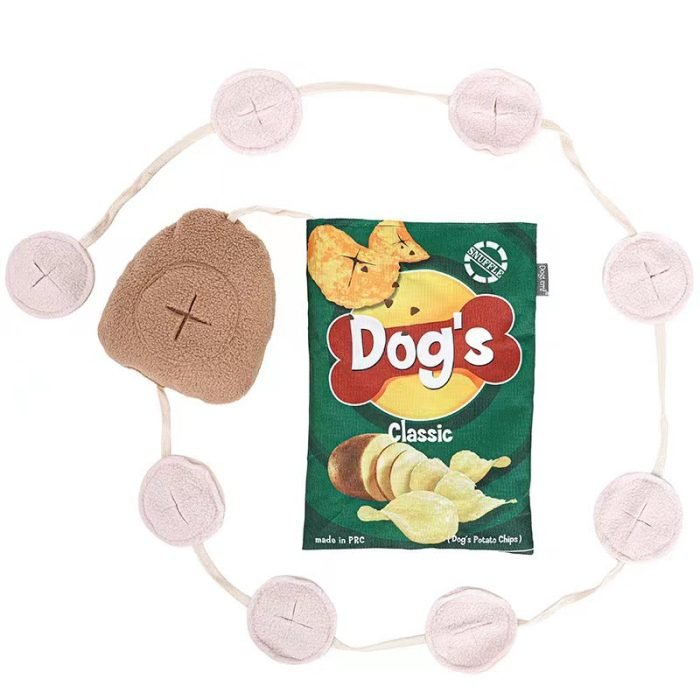 Dog Toy Potato Chips Snuffle Mat-Green