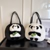 Canvas Panda Bag-White
