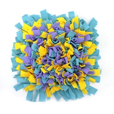 Splicable Dog Snuffle Mat-Purple Blue Yellow