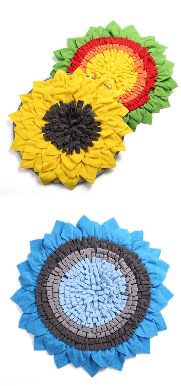 Sunflower Dog Snuffle Mat-Yellow