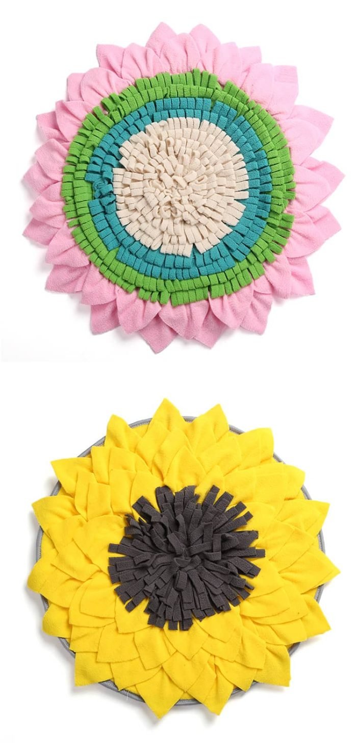 Sunflower Dog Snuffle Mat-Yellow