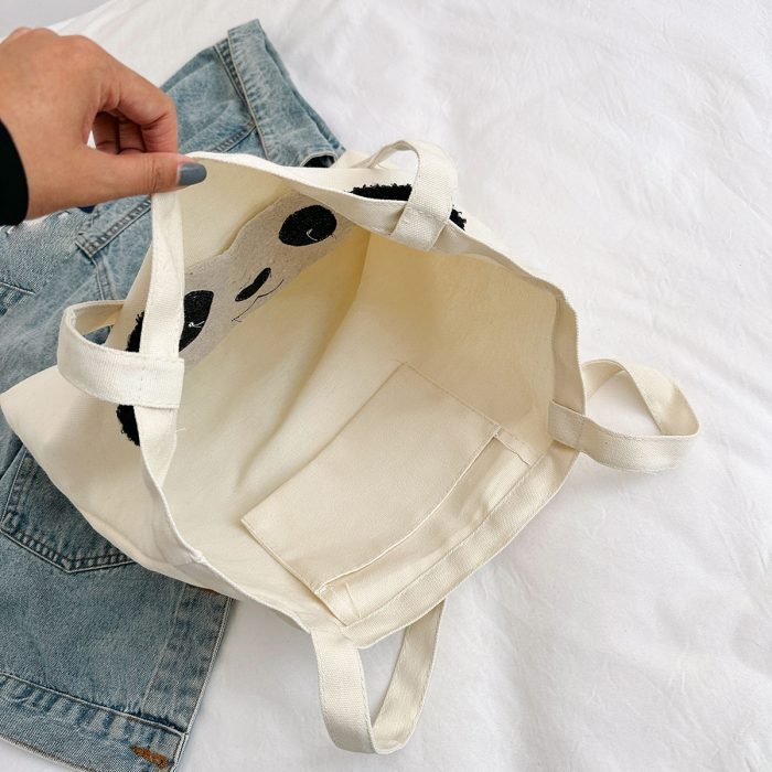 White Panda Tote Bag