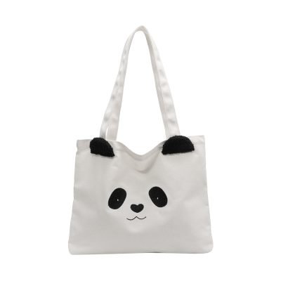 White Panda Tote Bag