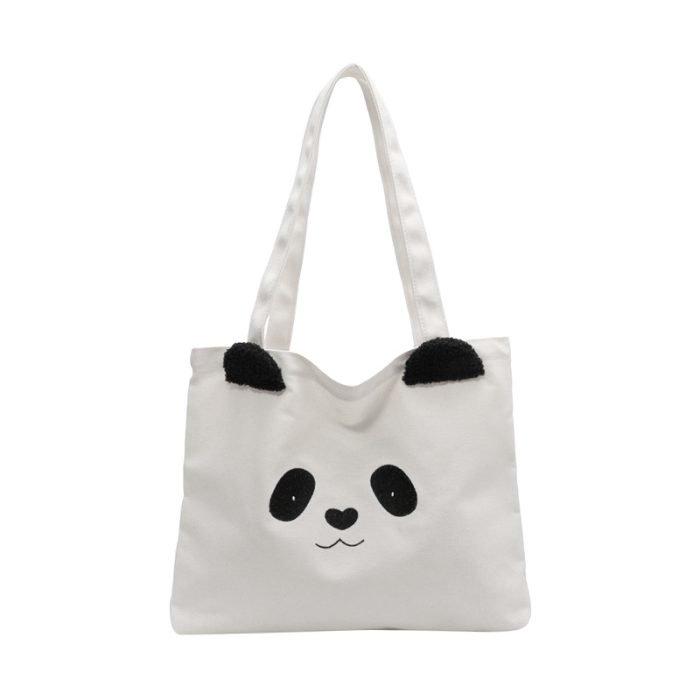 White Panda Tote Bag