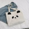 White Panda Tote Bag