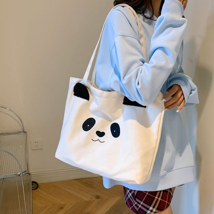 White Panda Tote Bag