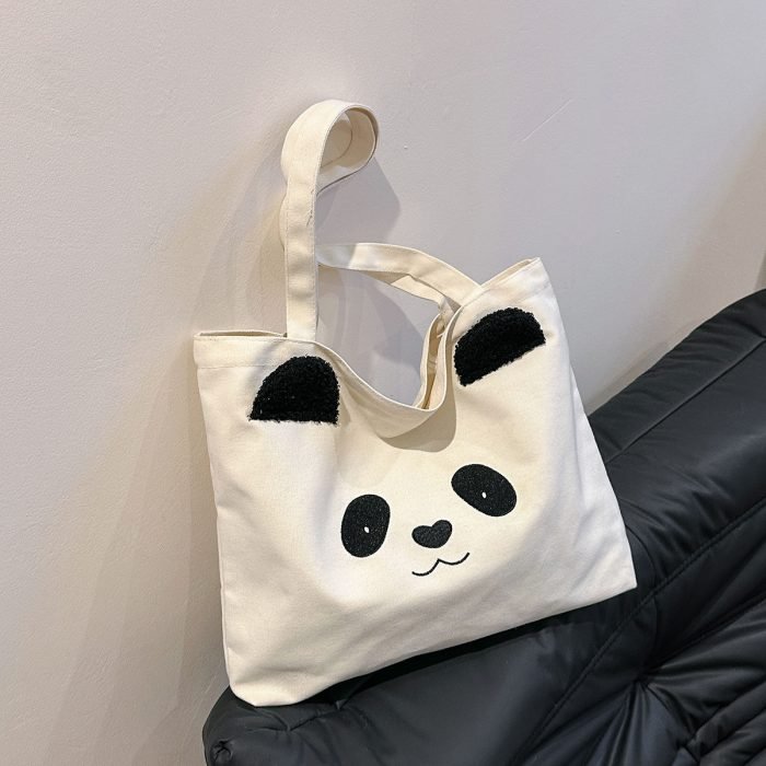 White Panda Tote Bag
