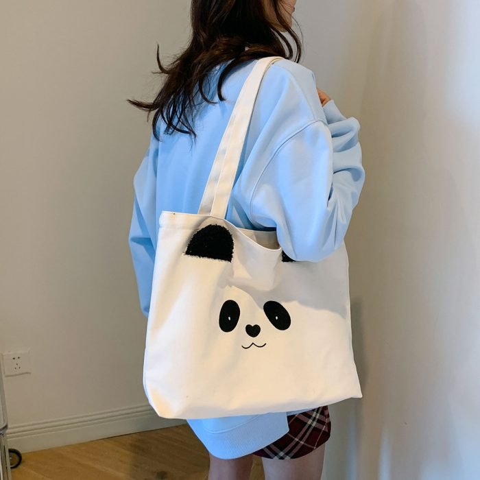 White Panda Tote Bag